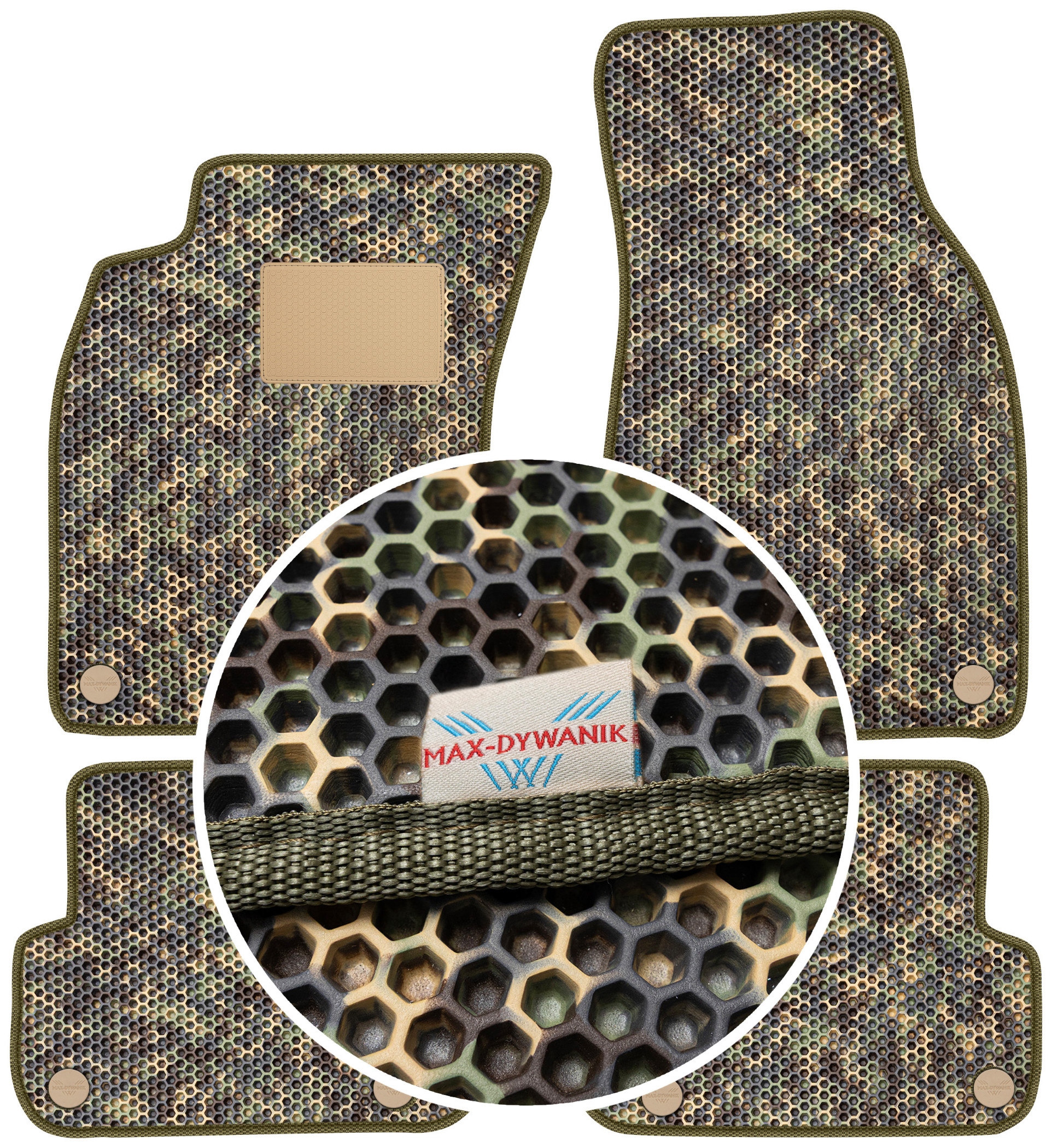 Audi A6 C6 2006-2011 Gumové rohože do auta Eva Moro