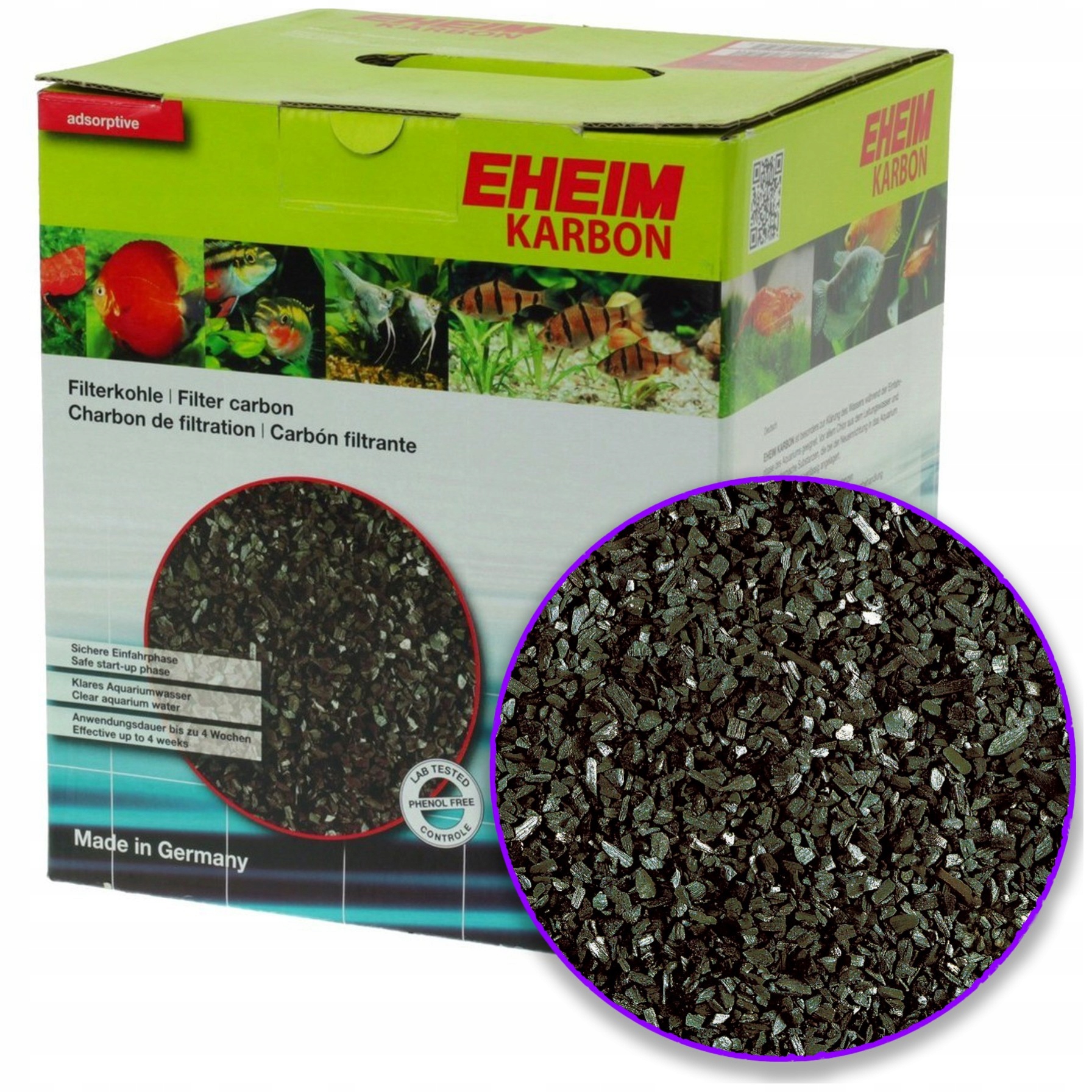Levně Aktivní Uhlí Do Akvária Filtrační Vložka Karbonová 5 L Eheim