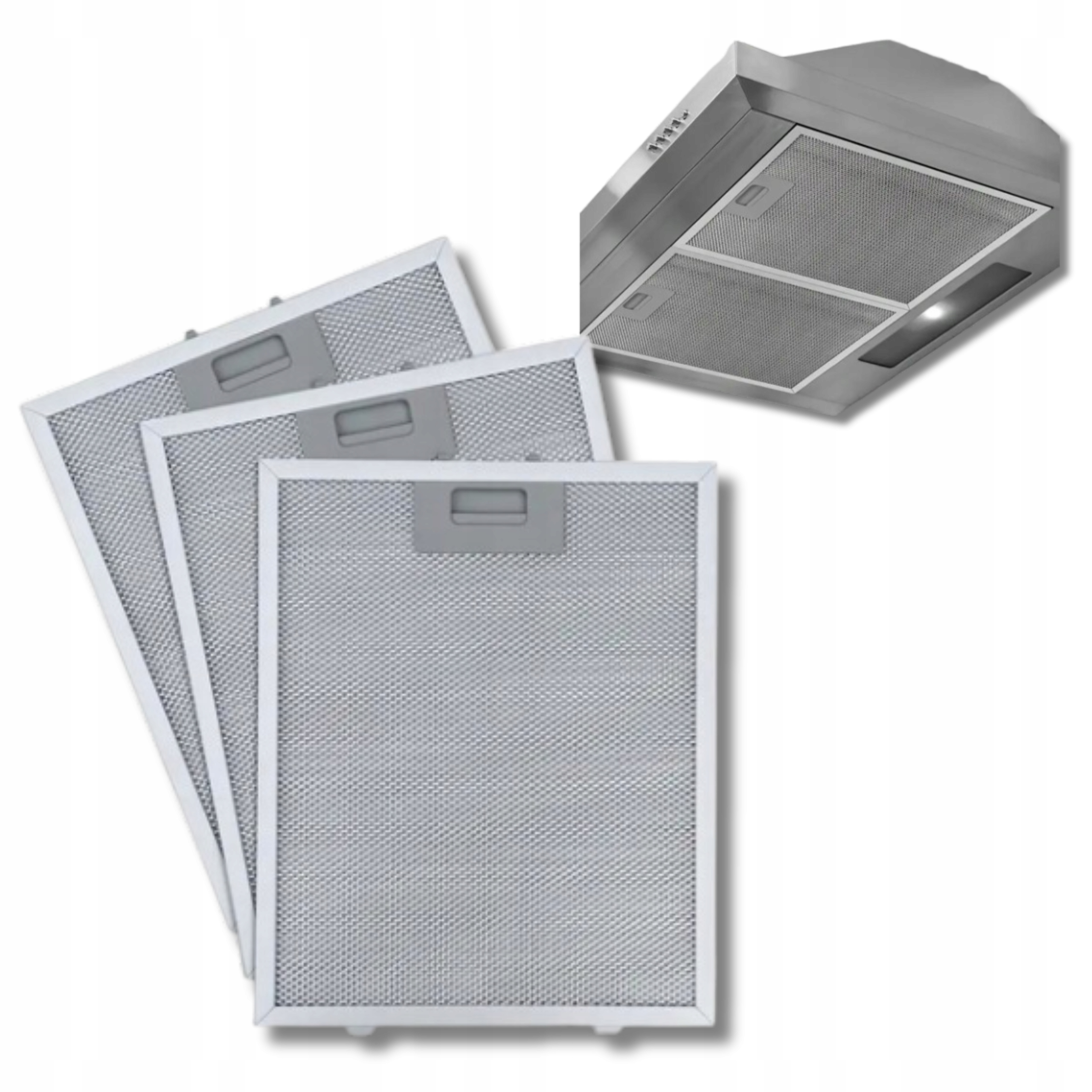 Filtr proti mastnotám do digestoře Universal pro vícenásobné použití 32x26 cm 3x