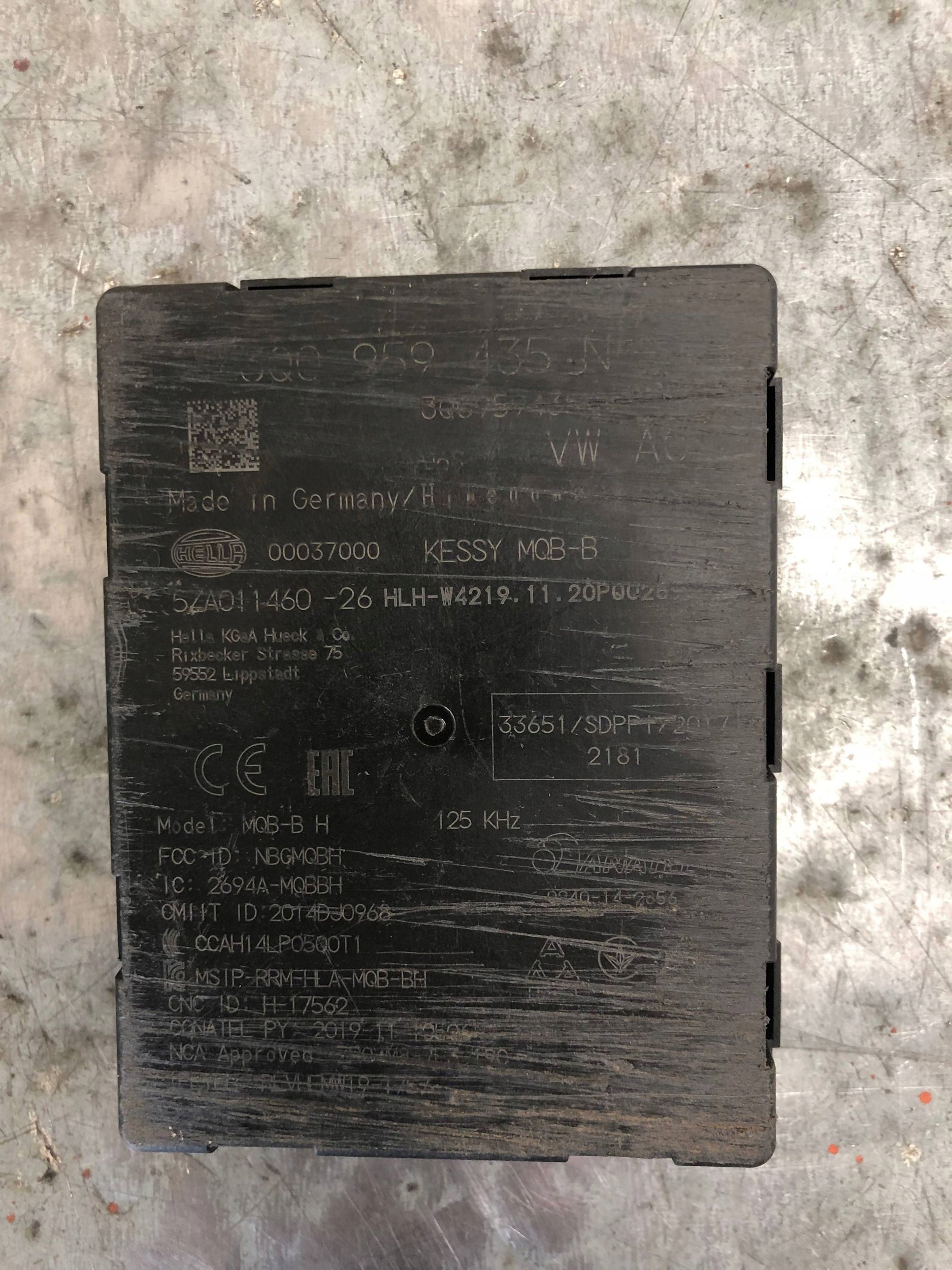 module control unit KESSY KEYLESS VW SKODA AUDI 3Q0959435N