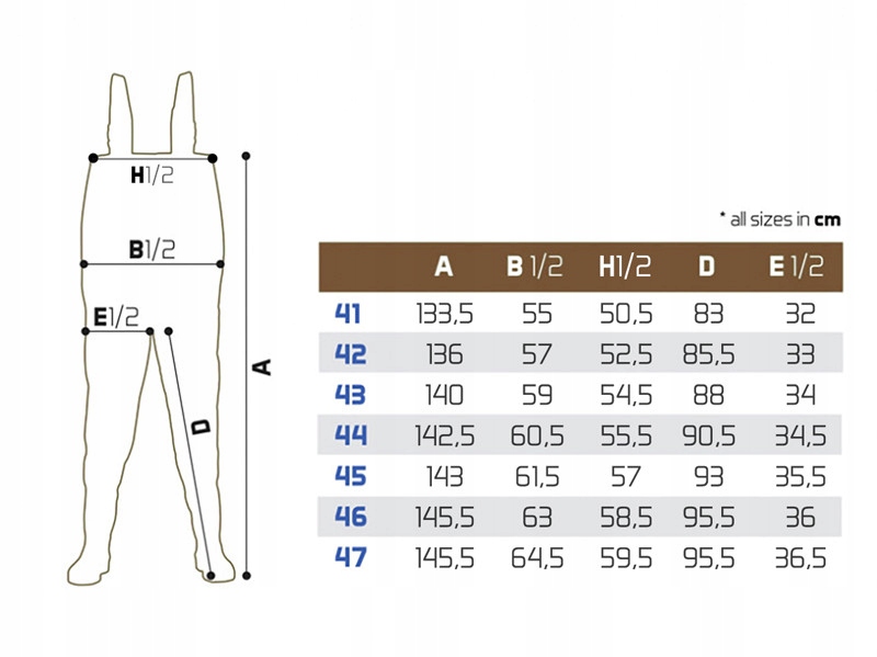 Wysokiej jakości wodery neoprenowe, Delphin ORAVA, rozmiar 47 Marka Delphin