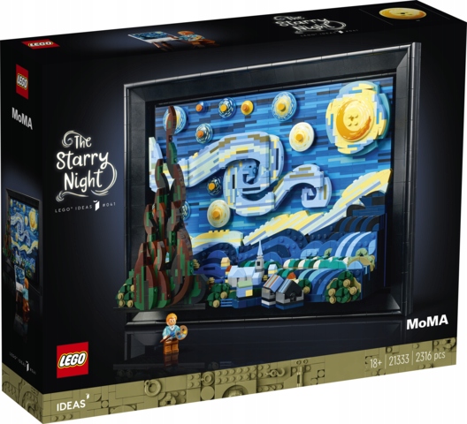 Lego Ideas Hvězdná noc Vincent van Gogh 21333