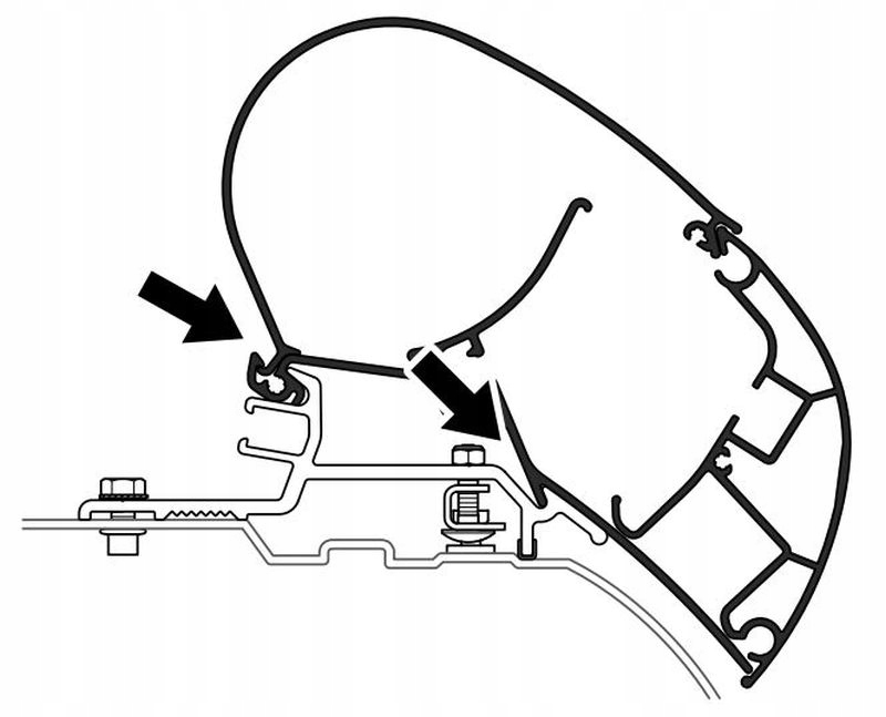 DO9103104205 - Адаптер для тенту PR Ducato Boxer H3 Dometic