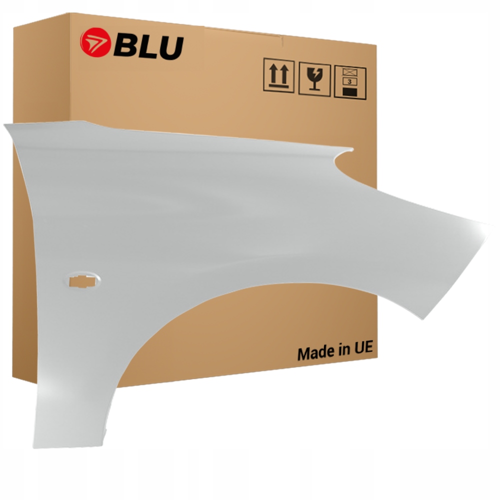 Blu Blatník Peugeot 206+ Ezr pravý šedý 07-14 přední GrauAluminium