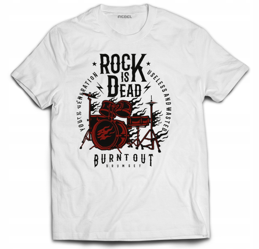 

Koszulka z perkusją perkusista muzyka rock S