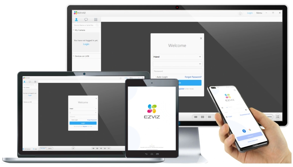 Kamera IP obrotowa WiFi Bezprzewodowa WiFi Audio Kolor EZVIZ C8W 4MPx 2K Model CS-C8W