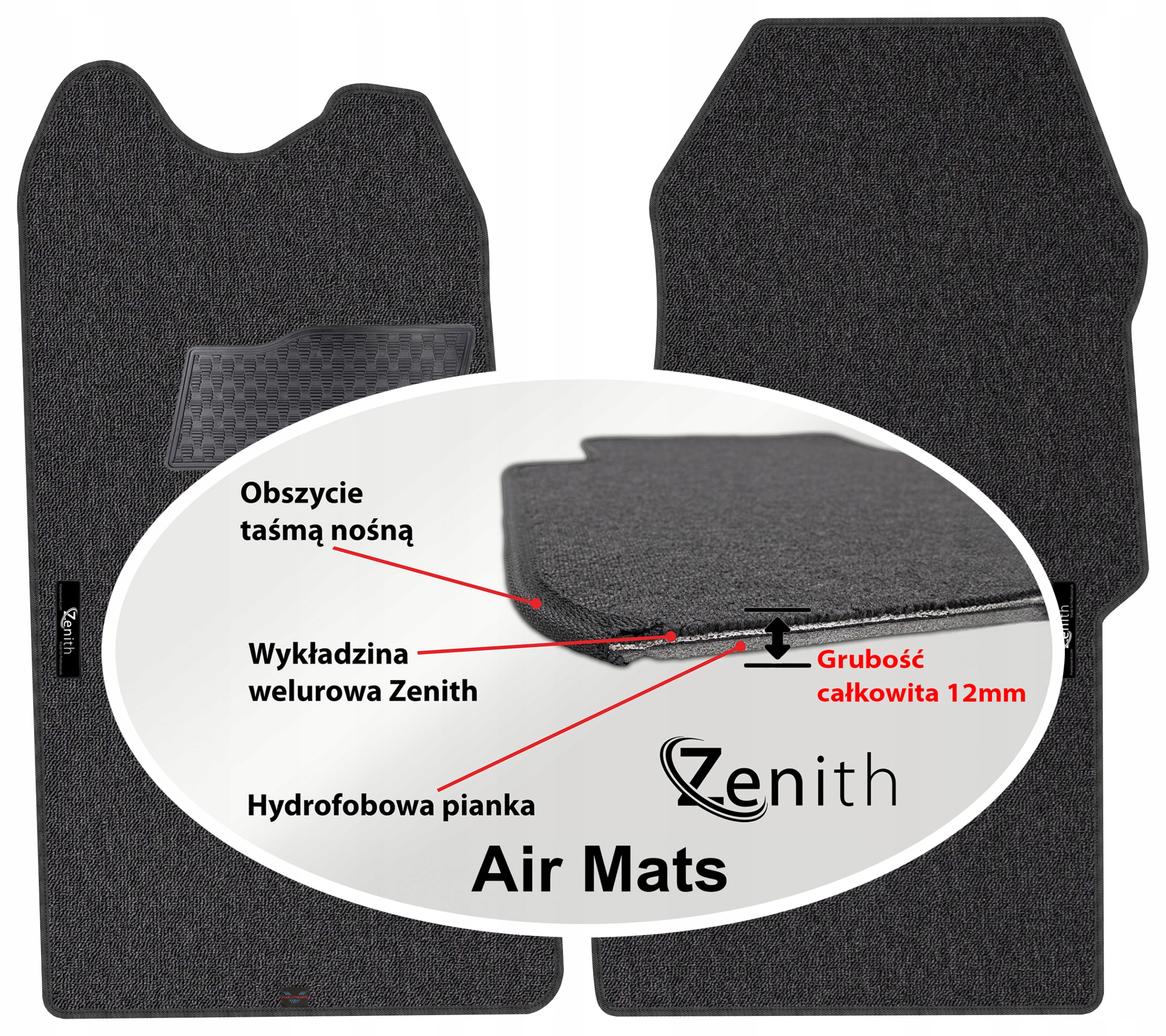 Maxus e-deliver 9 Van 2019 Velúrové koberčeky do auta Zenith Air Mats