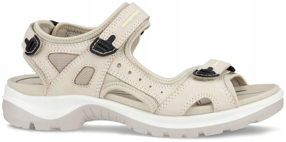 39 Buty Sandały Damskie Ecco Skóra Beżowe 069563 01378