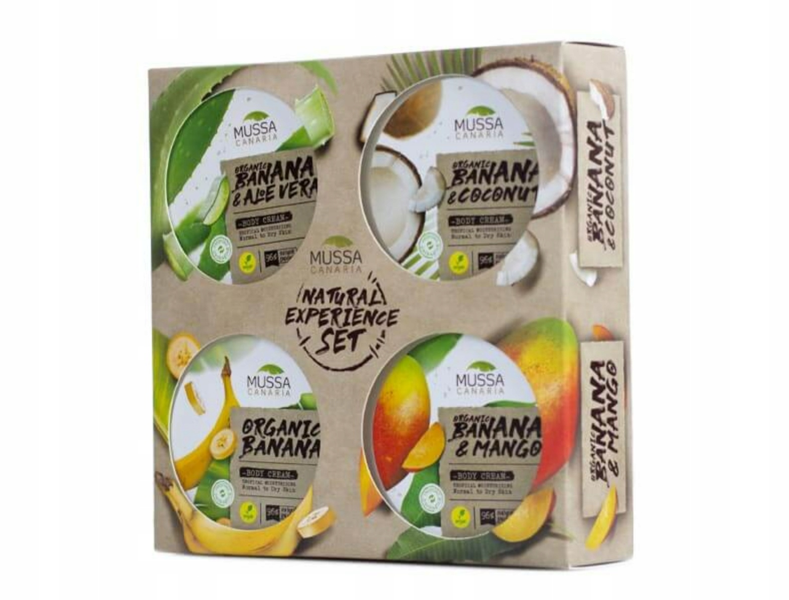 Mussa Canaria Extra Body Cream Set 4in1 Zestaw