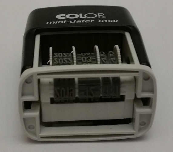 ROZLICZONO - datownik z tekstem mały kieszonkowy Liczba wersów 1-2 wersy