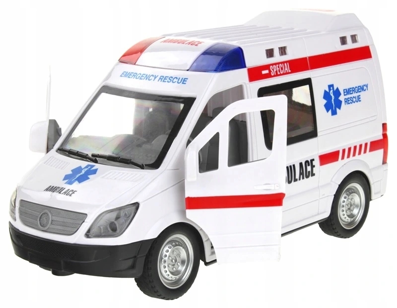 KARETKA ZDALNIE STEROWANA OTWIERANE DRZWI ŚWIATŁO DŹWIĘK Rodzaj pojazdu ambulans