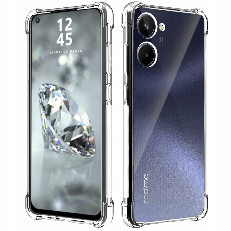 

Etui Do Realme 10 Pancerne Shock Case Szkło