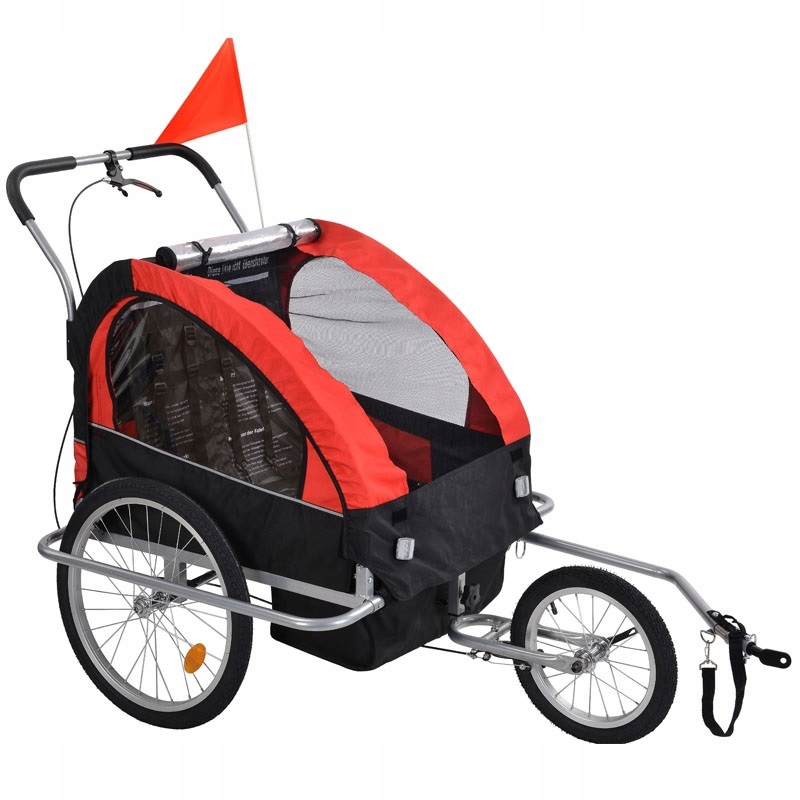 

Przyczepka rowerowa 3w1 amortyzowana składana kids