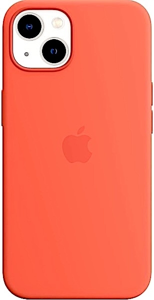 Silikonové pouzdro na iPhone 13 Nektarinkové Zadní Kryt Silicone Case Nectarine
