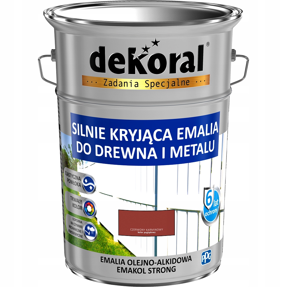 Dekoral Emakol Červený Karmínový 5L Ral 3002