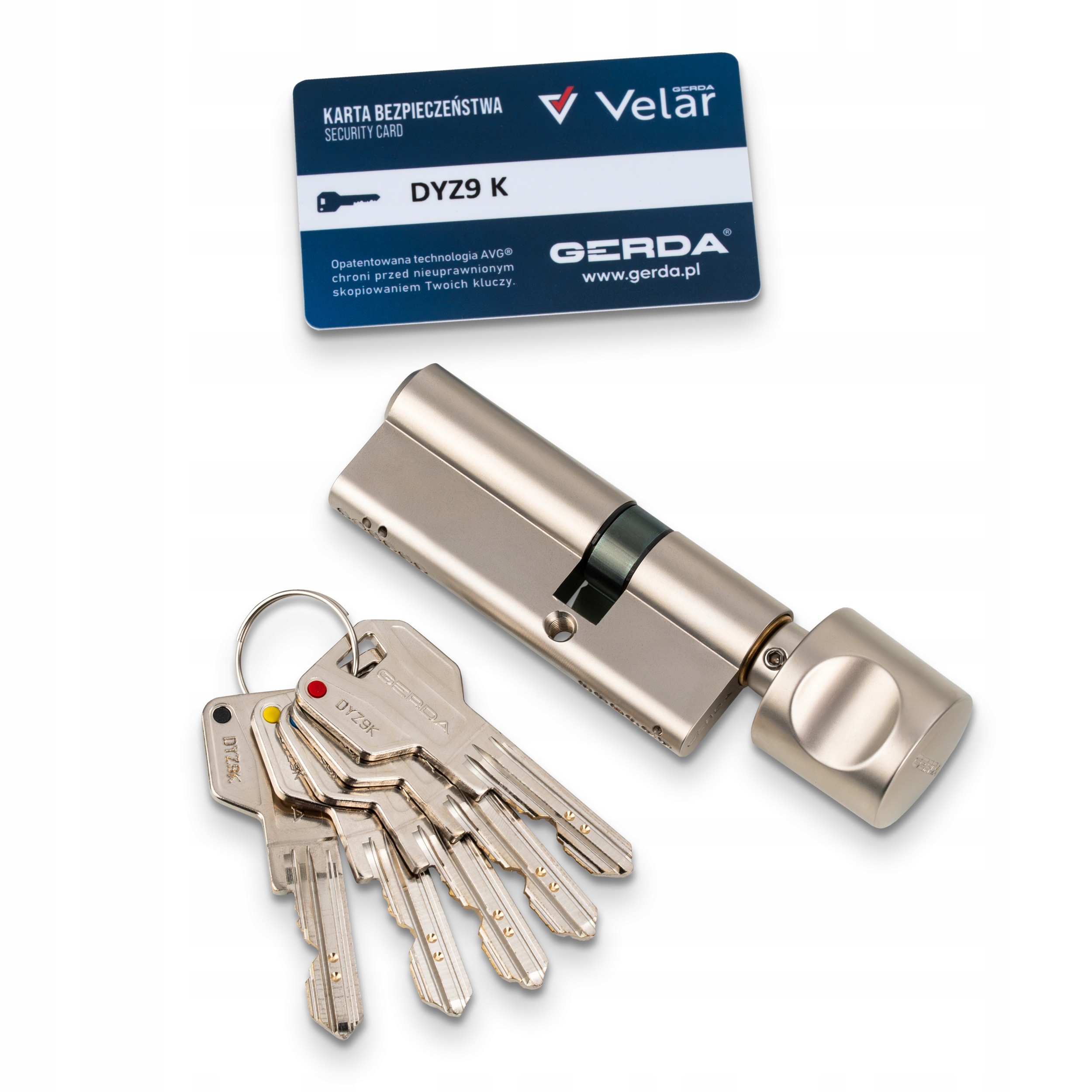 Vložka Gerda Velar Pro G45/65 s knoflíkem z niklu