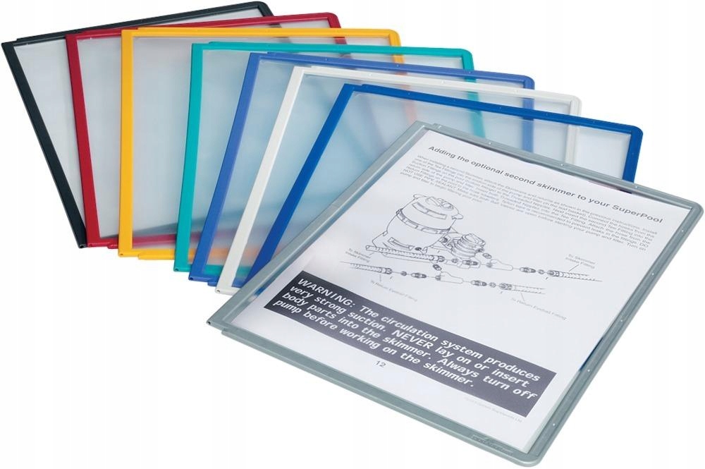 Panele informacyjne A4 do uchwytu 5szt czerwone