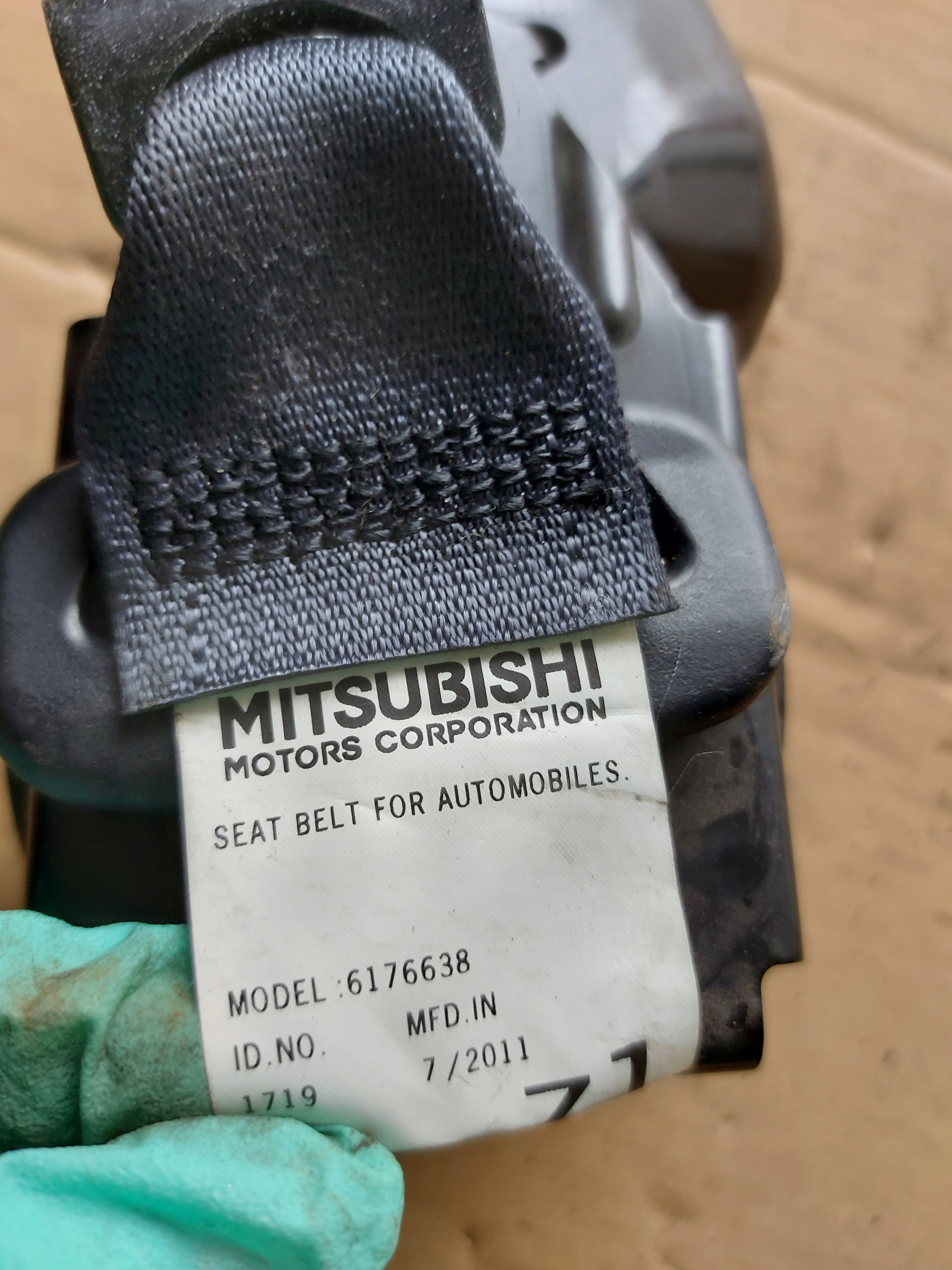 Gurten Sicherheits links heck hinten MITSUBISHI ASX
