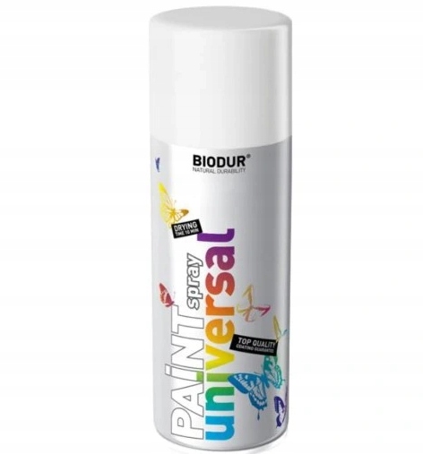 FARBA EMALIA W SPRAYU AEROZOL UNIWERSALNY BIAŁA POLYSK spray 400 ml