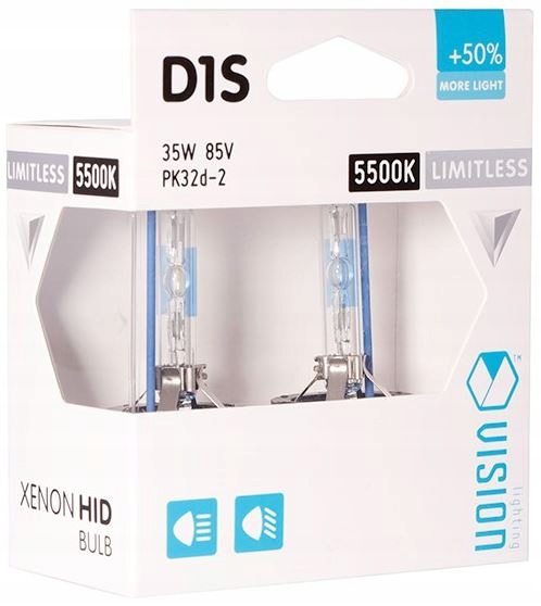 Vision Żarówki Ksenonowe D1S 5500K +50% Xenon 2SZT
