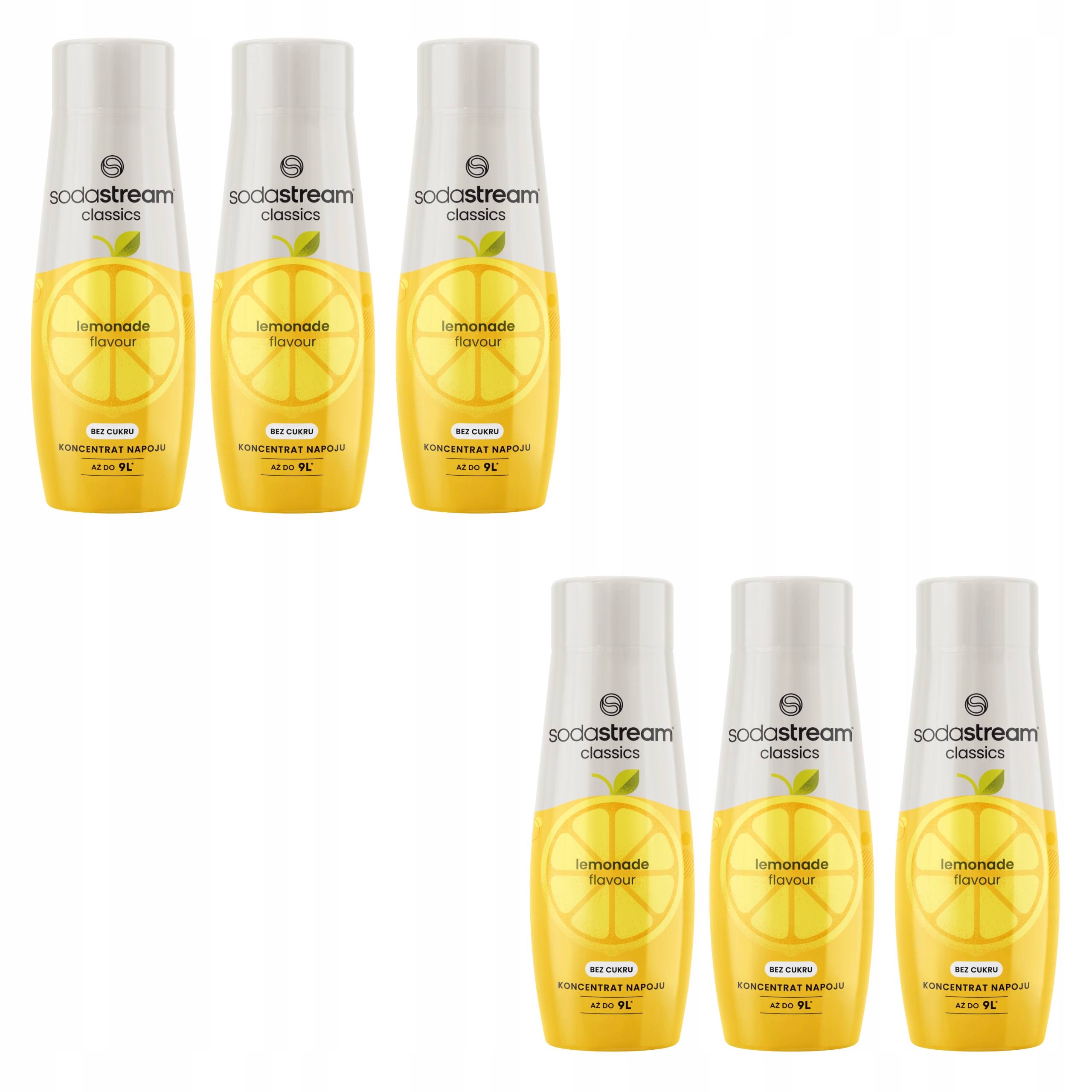 6x Koncentrát Domácí Sirup Limonáda Zero bez cukru 440ML, Sodastream