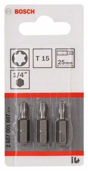 

Bit Końcówka Wkręcająca Torx T15 25 mm Bosch