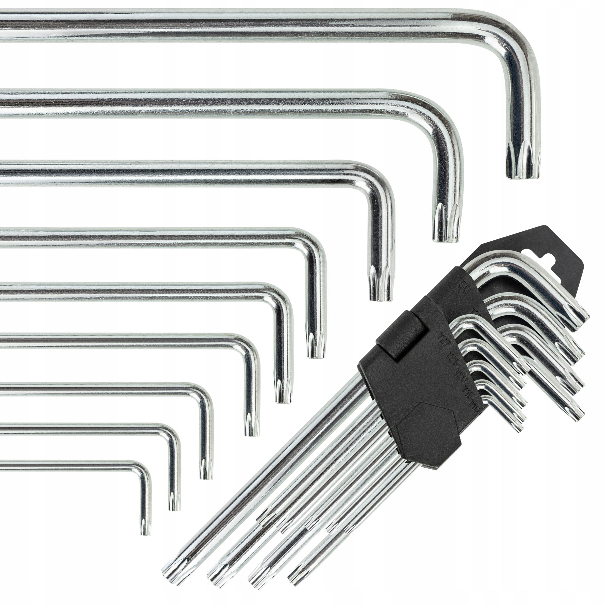 Klucze Torx Typ L z otworem T10-T50 9SZT