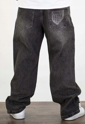 Kalhoty Prosto Baggy Shield světle šedé