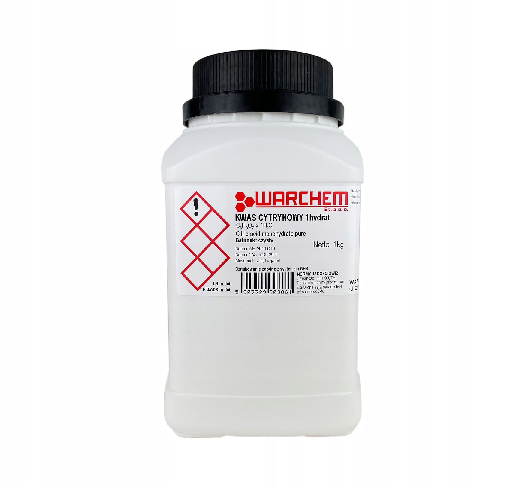 

Kwas Cytrynowy Krystaliczny 1kg Warchem [42595]