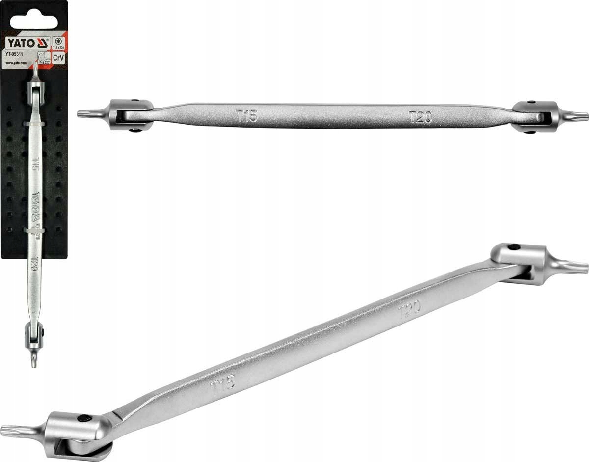

Yato Klucz Torx Przegubowy zakres 220° T15 x T20