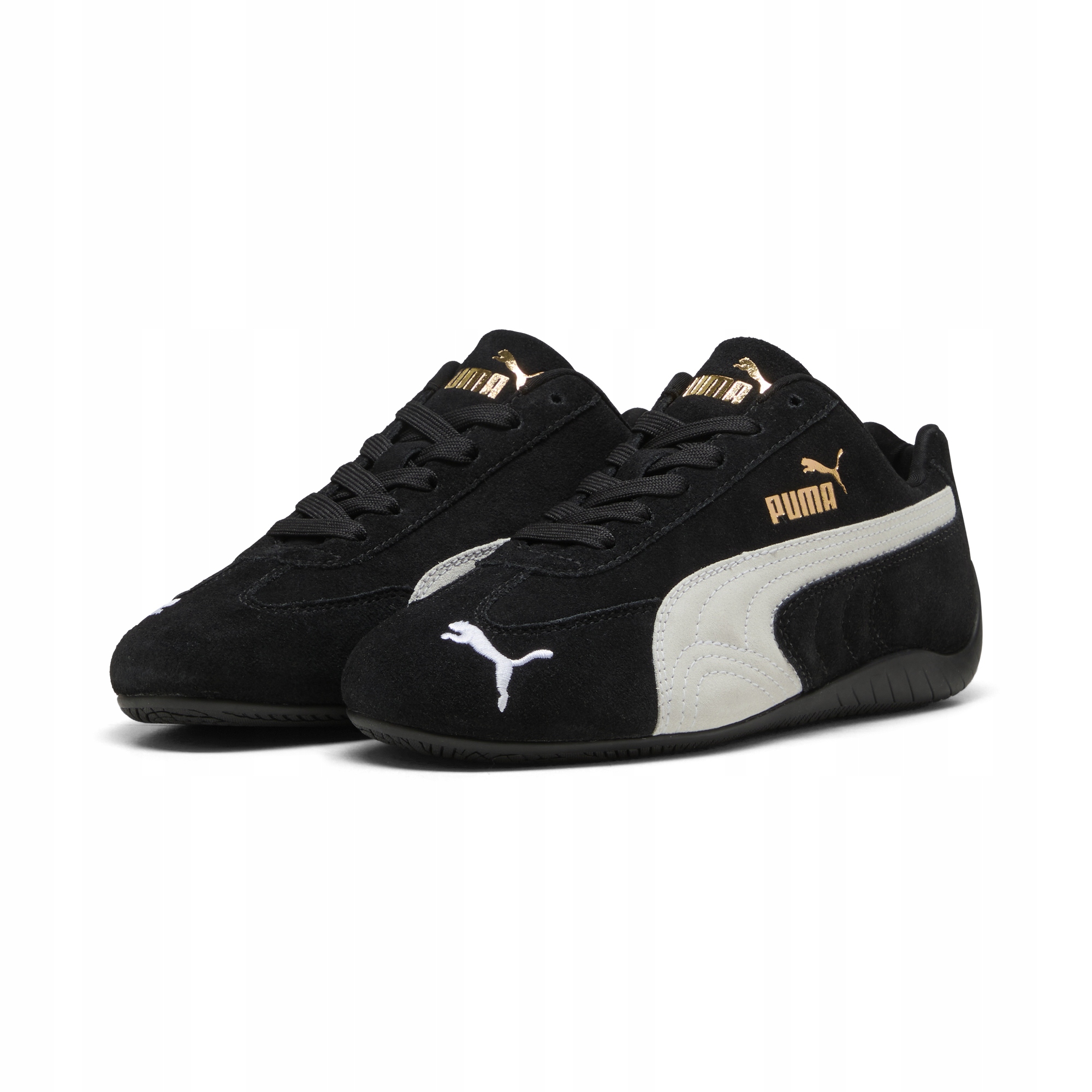 Buty młodzieżowe sportowe Puma SpeedCat Og Jr 40169801 skórzane czarne 38.5