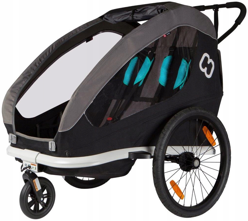 Przyczepka Rowerowa Hamax Traveller Twin Black/Grey