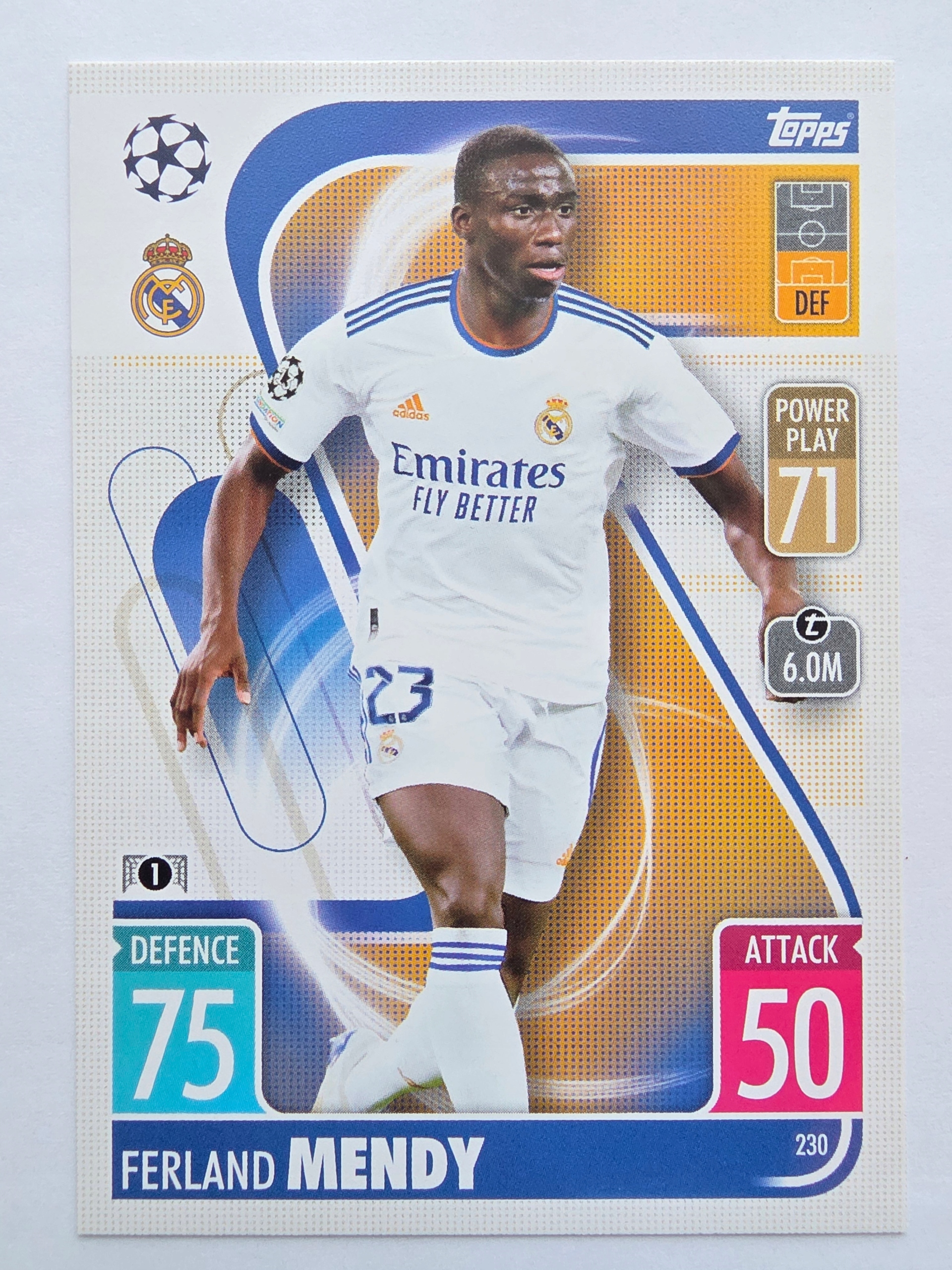 2021-22 Topps Match Attax Ferland Mendy Real Madryt /a