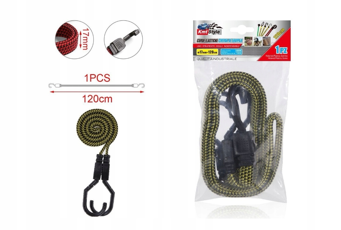 

Gruba Linka Do Mocowania Bagażu Linki Guma 120cm