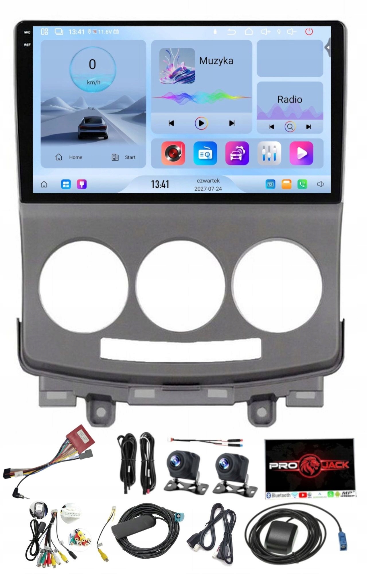 Rádio Navigácia Carplay Gps Android Bt Mazda 5 2005-2010 4GB 64GB Sim