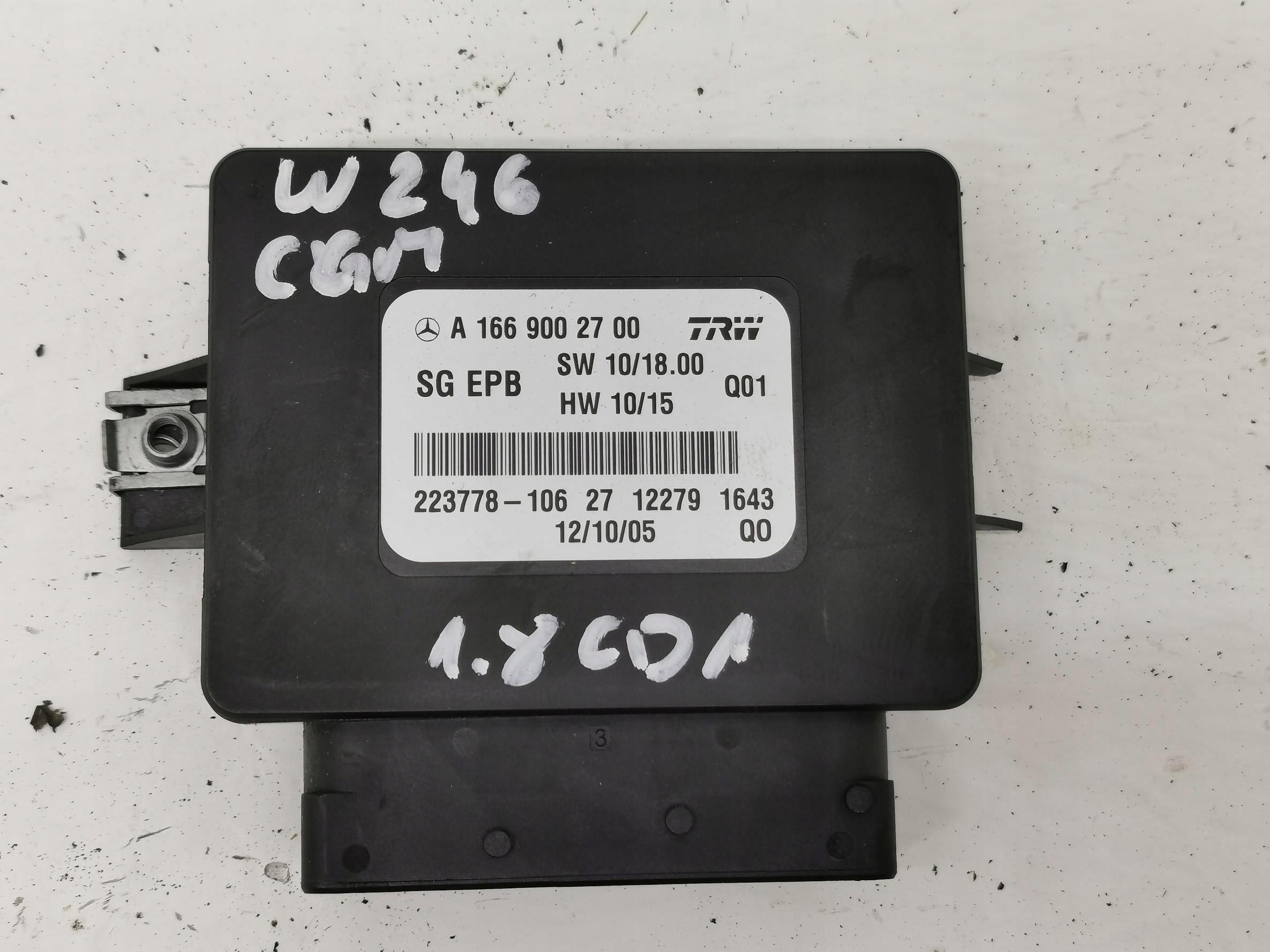 module electric brake MERCEDES B-class W246 11-18