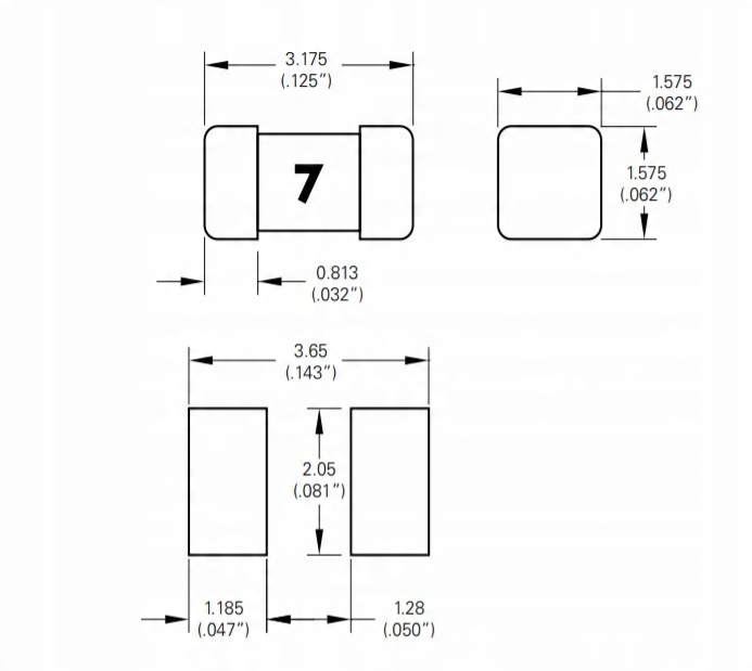 

Bezpiecznik zwłoczny 32VDC Smd 1206