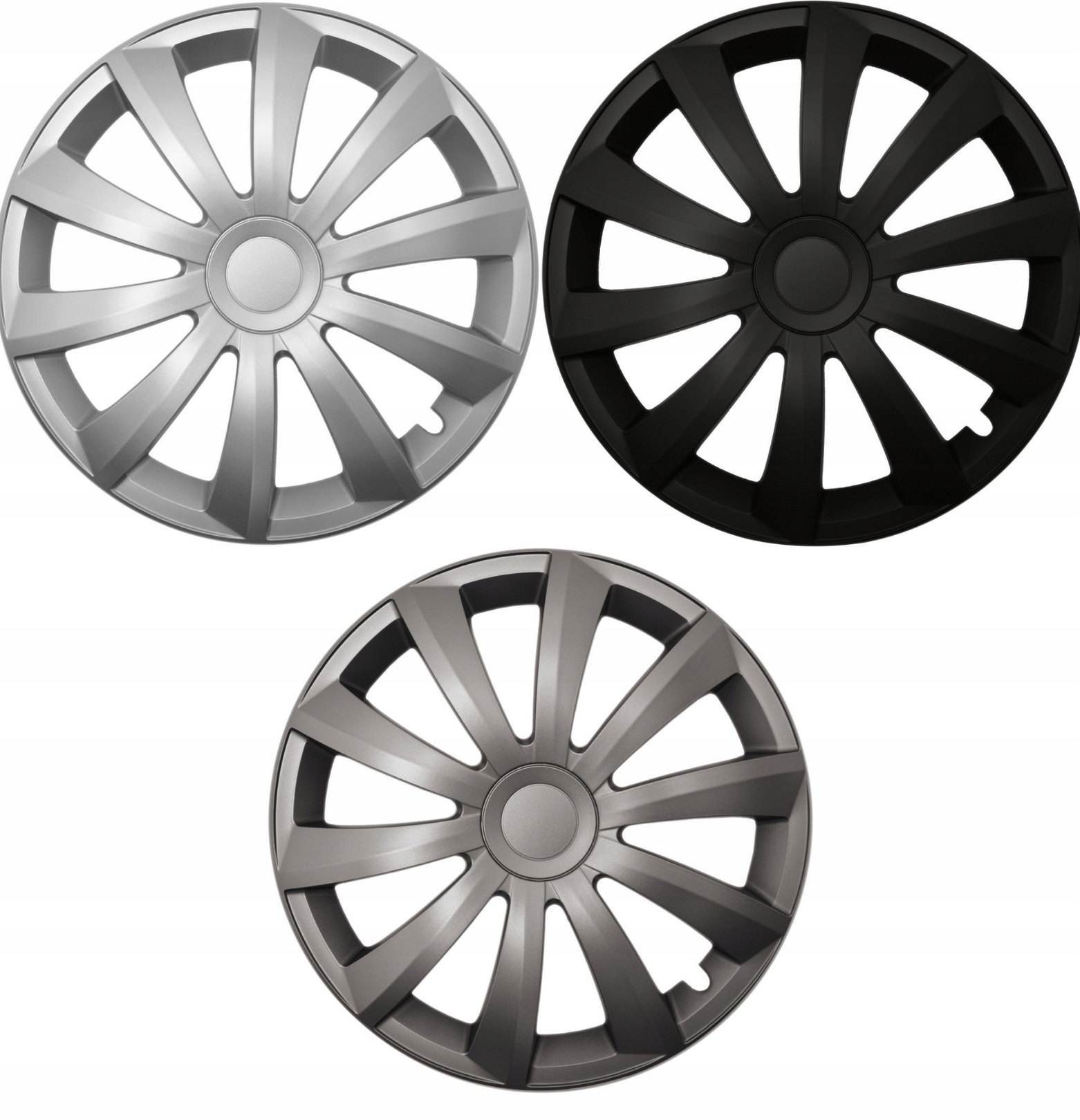 

Kołpaki 14 Uniwersalne ford fiat Srebrne Czarne