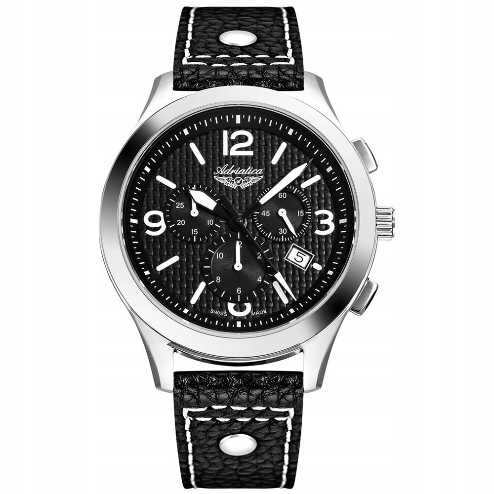 Pánské Hodinky Adriatica A8313.5254CH černý řemínek