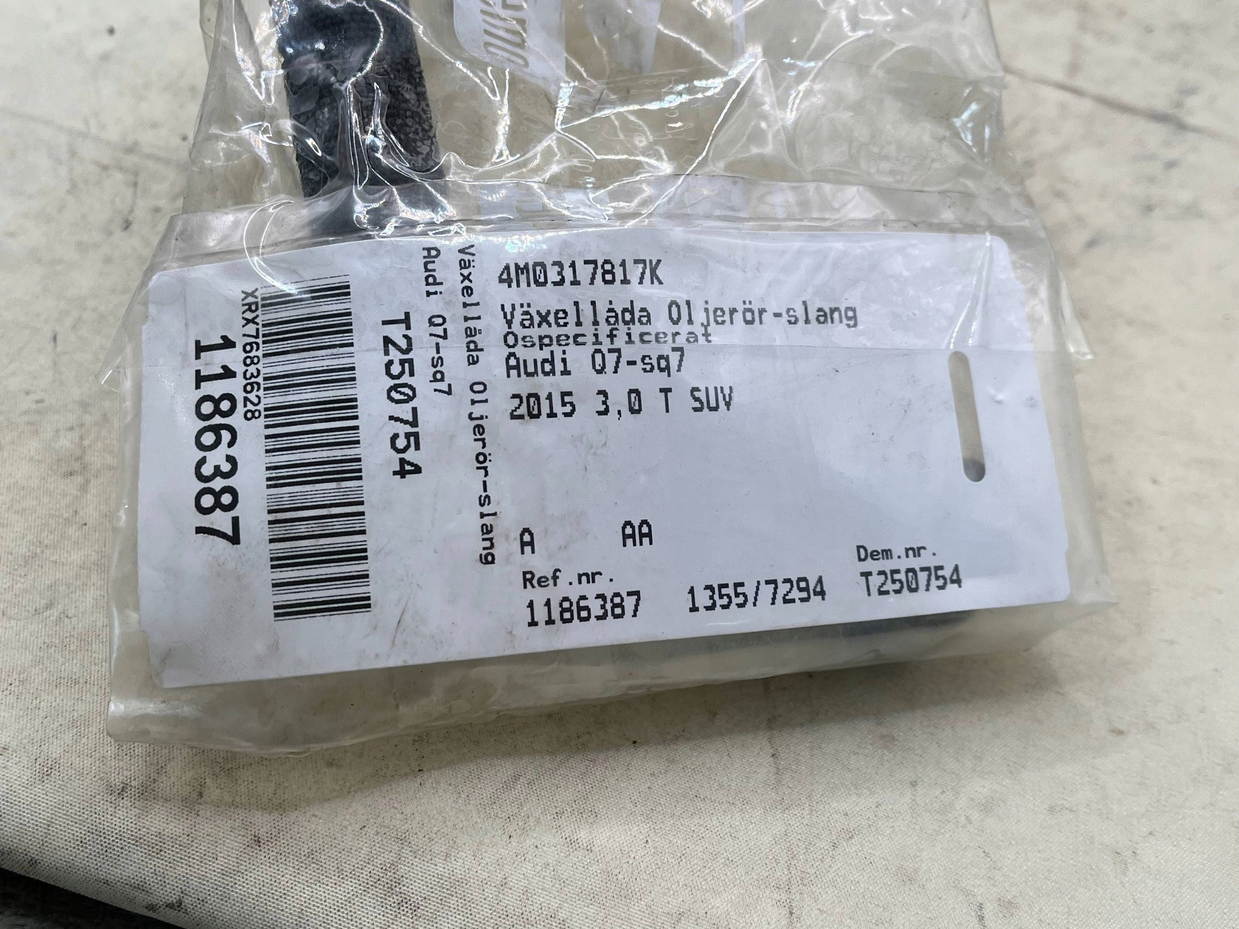 Ölleitung AUDI OE 4M0317817K AUDI Q7 3.0 TFSI !J