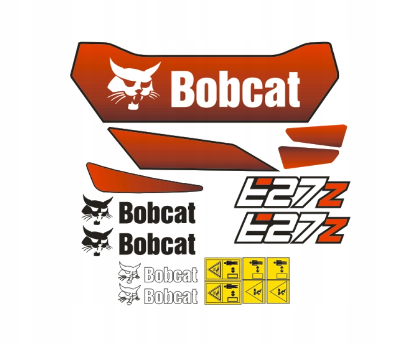 Samolepky s nálepkou Bobcat E27Z