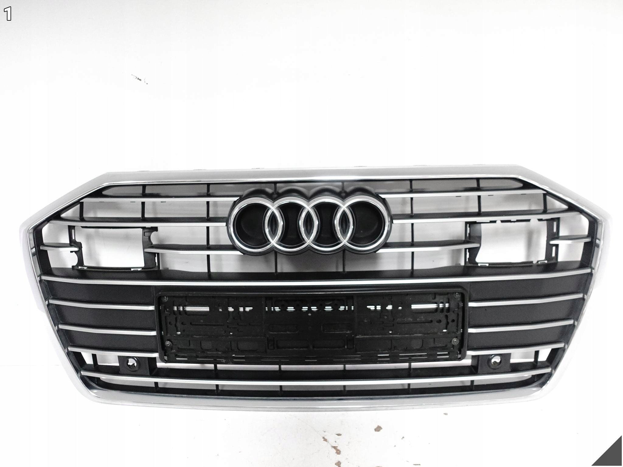 AUDI A6 S-LINE C8 4K0 18-23 grill grille grid intake W bumper front CHROM