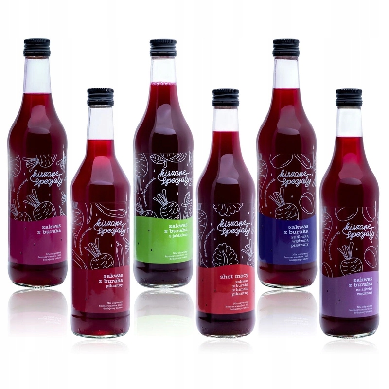 Zestaw Zakwasów Burak Exclusive 6x500ml Kiszone Specjały