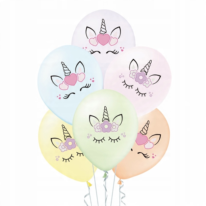 

Balony jednorożec 12cali 6szt