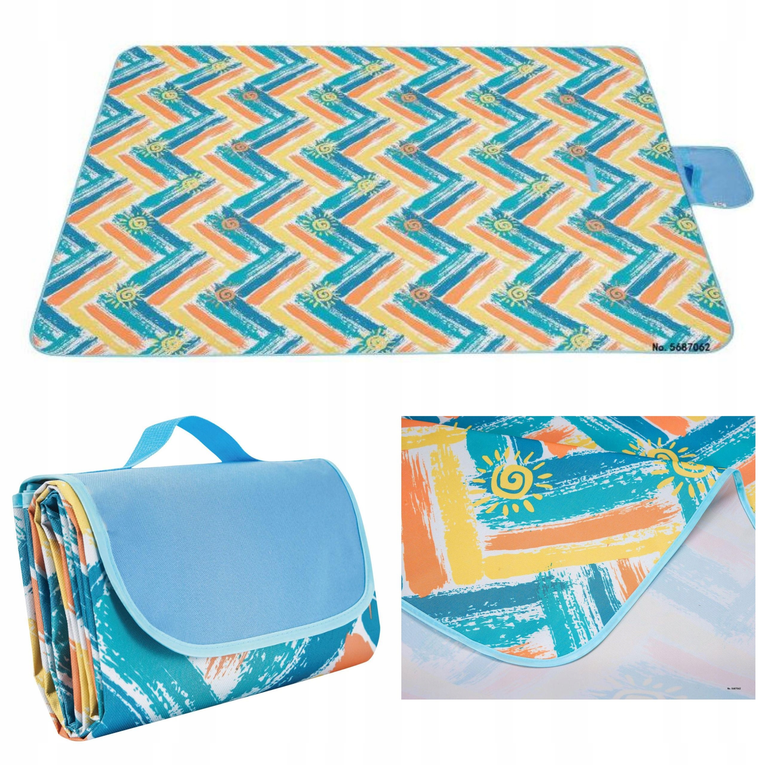 

Mata Plażowa Koc Piknikowy Piasko Wodoodporny XXL