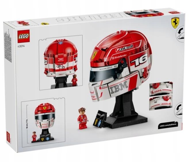 Lego(r) Editions Sports 43014 Přilba Charles Leclerc