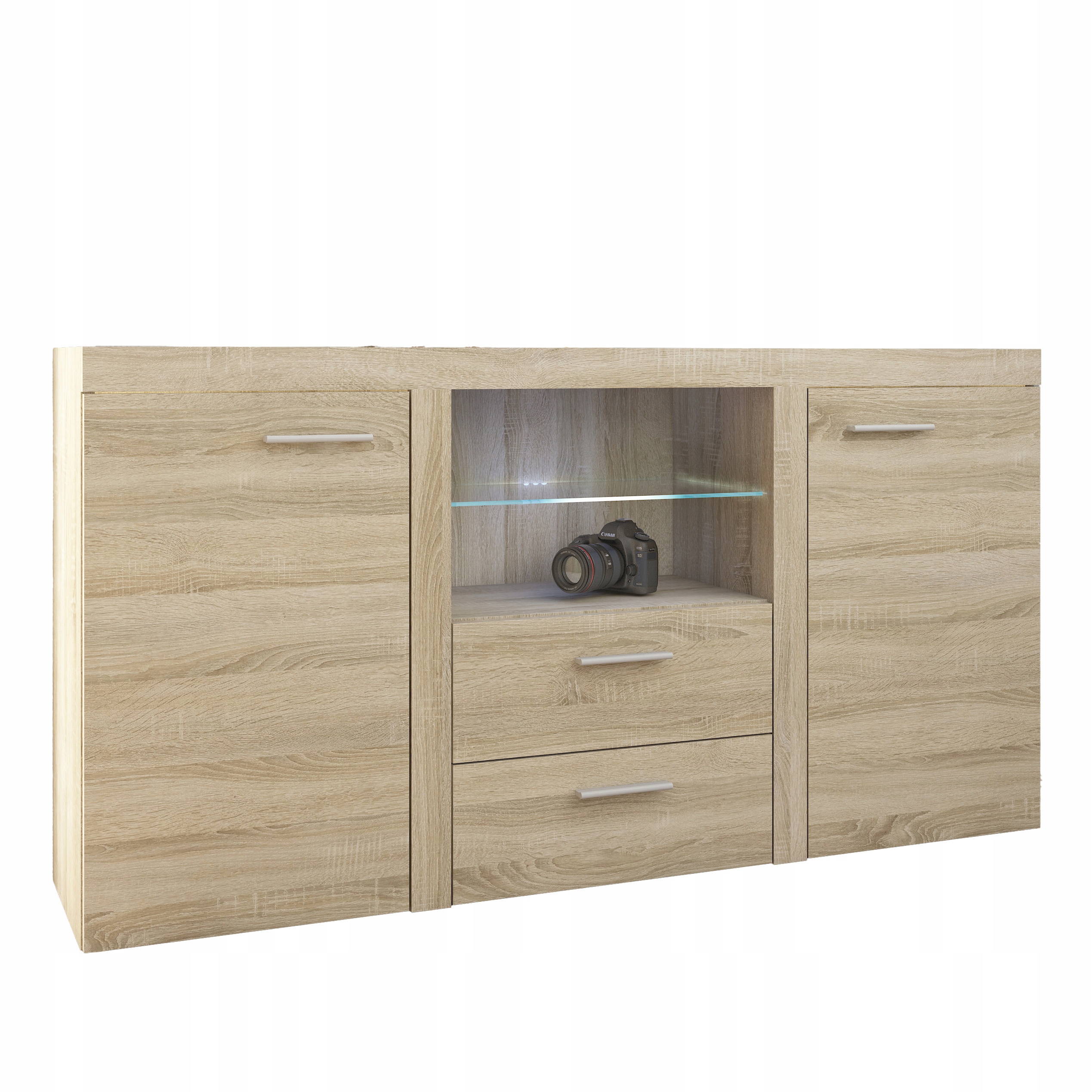 Komoda Ritmo 156 cm do obývacího pokoje Ložnice Dub sonoma