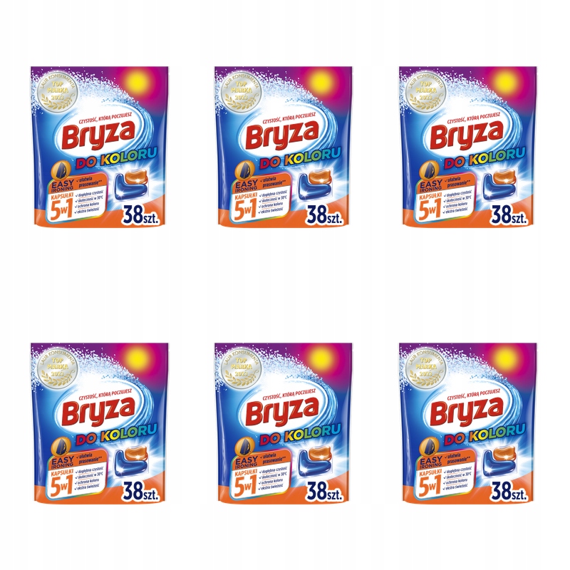 Bryza 5v1 Easy Ironing kapsle na barvu 38 X6