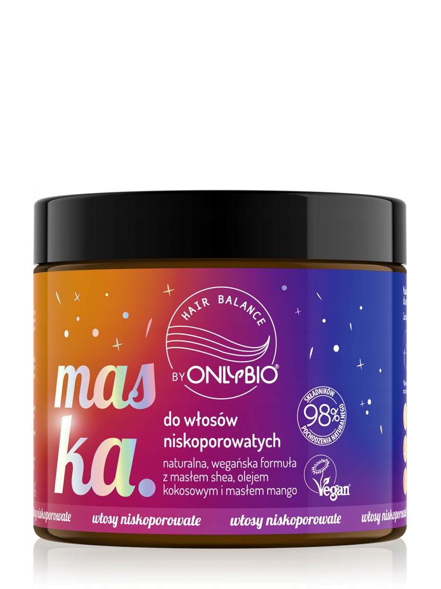 Onlybio Maska do włosów niskoporowatych 400ml