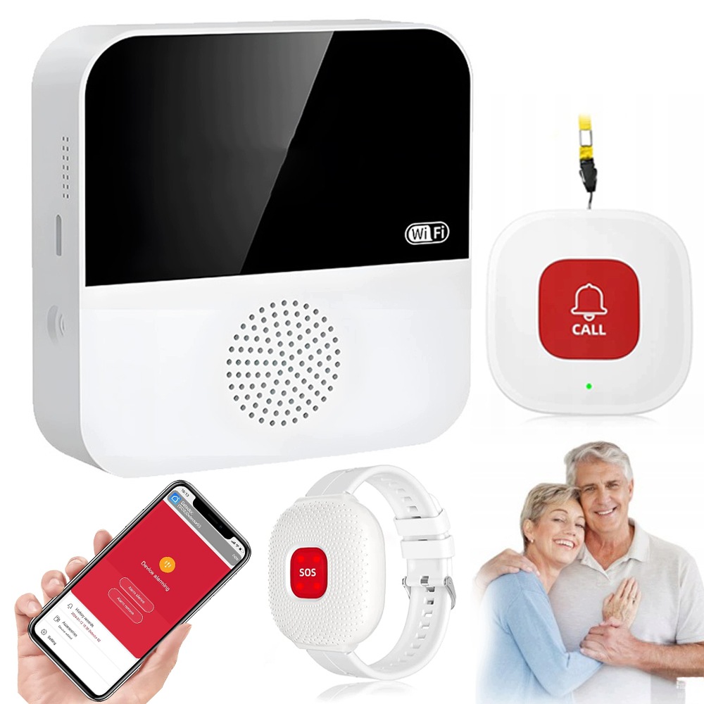 Alarm Pro Seniory Starší Nemocné, Tlačítko Pro Přivolání Pomoci, Náramek